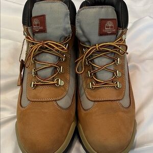 Timberland Waterproof Men's Tan and Gray Field Boots